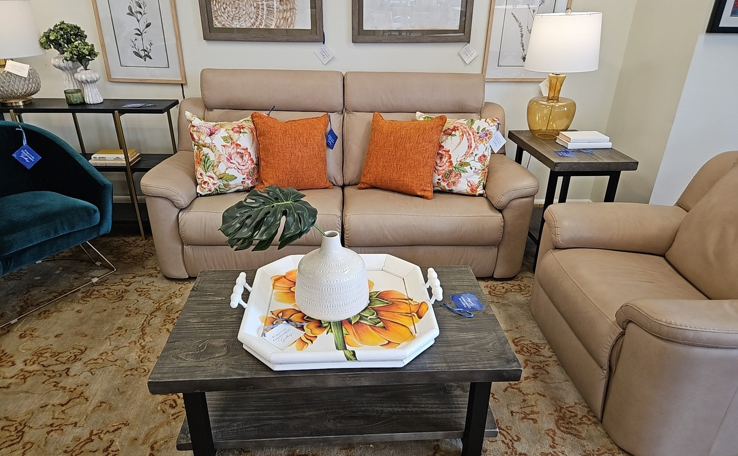 IDP Italia Power Reclining Leather Sofa