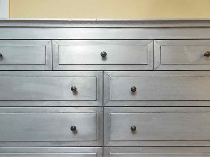 Restoration Hardware Annecy Metal Wrapped 11 Drawer Mule  Chest