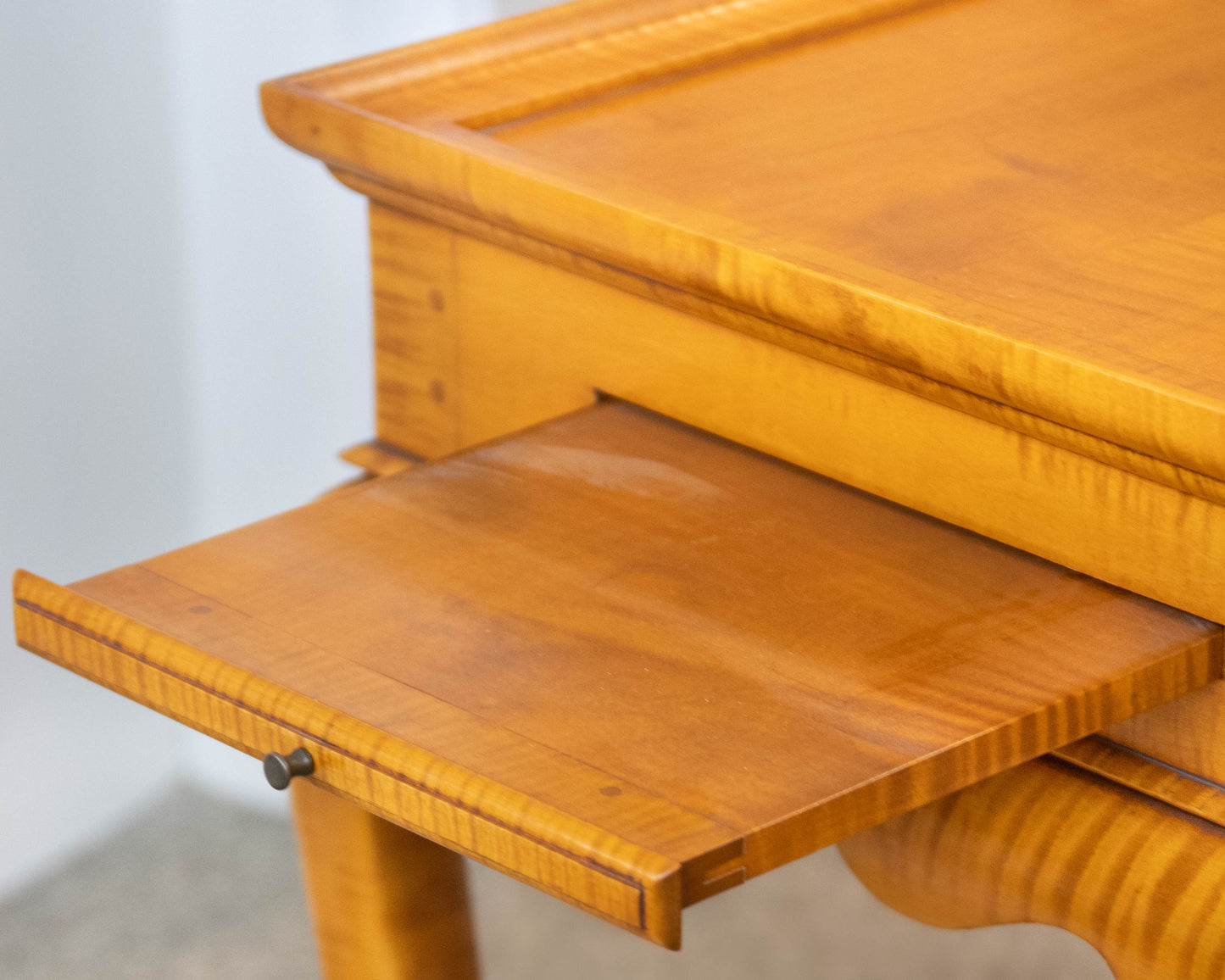 Eldred Wheeler Tiger Maple Tea Table