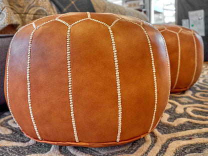 Pair of Moroccan Poufs