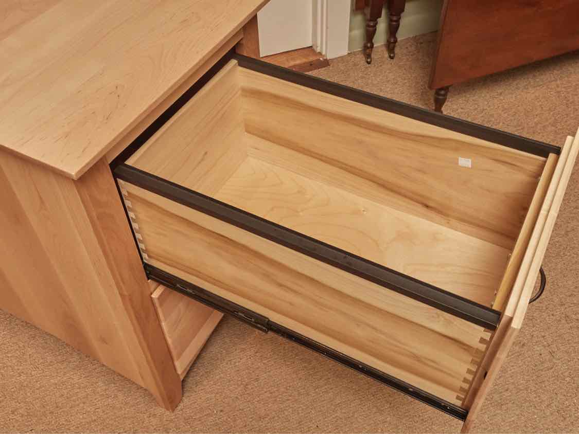 Natural Maple 2 Drawer File Cabinet