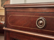 Mahogany Glass Door Display Cabinet