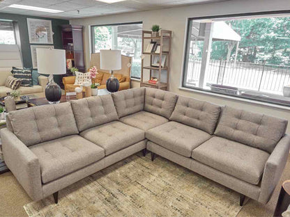 Crate & Barrel Two Piece 'Petrie' MCM Sectional
