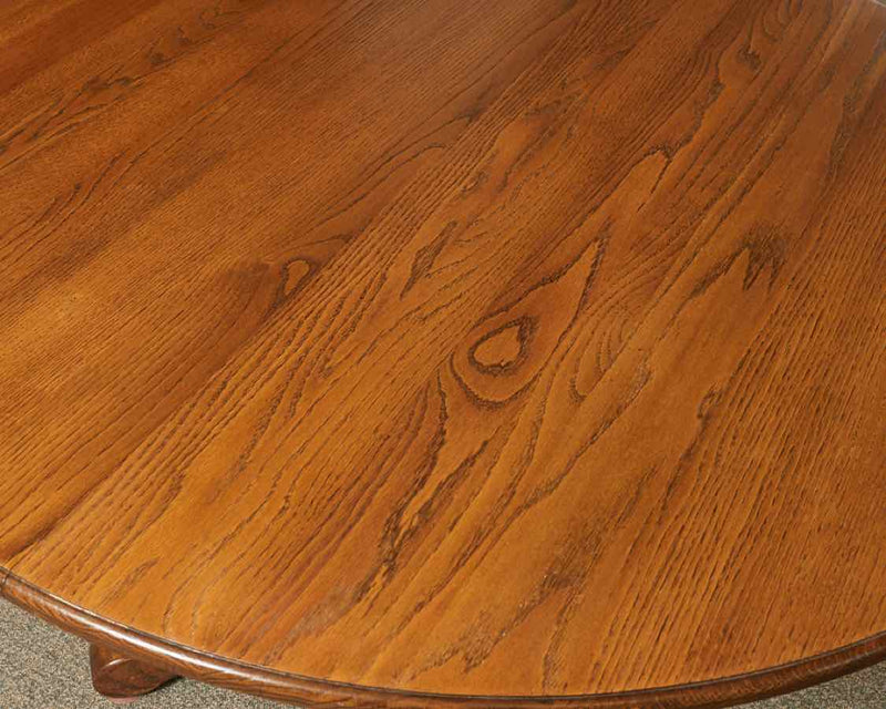 Round Solid Oak Dining Table