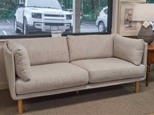 Crate & Barrel Wells 73" Apartment Sofa in Gravel Twill Performance Fabric