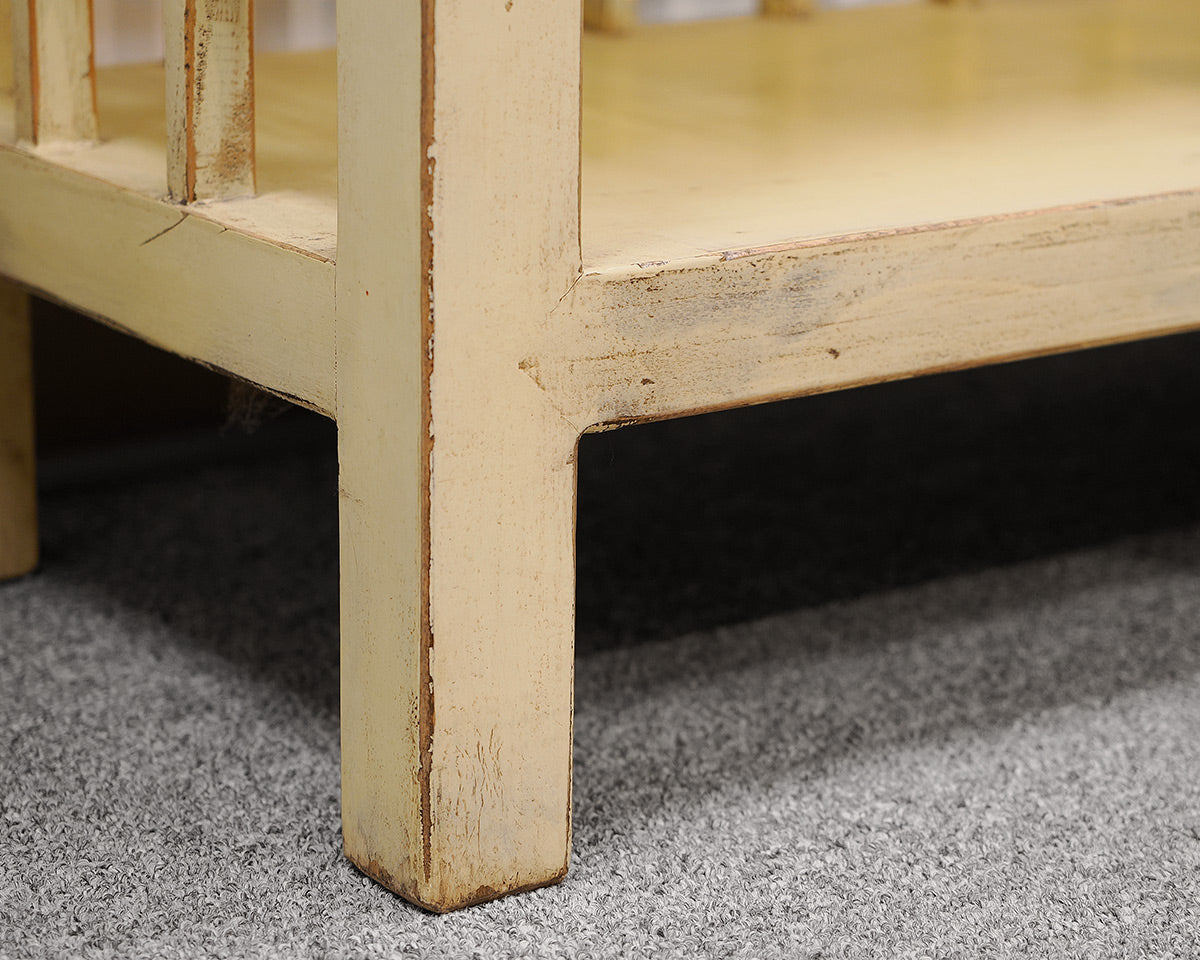 Yellow/Green Windowpane Bookcase