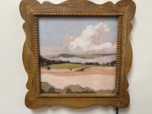 Set of Two Natural Wood Framed Landscapes