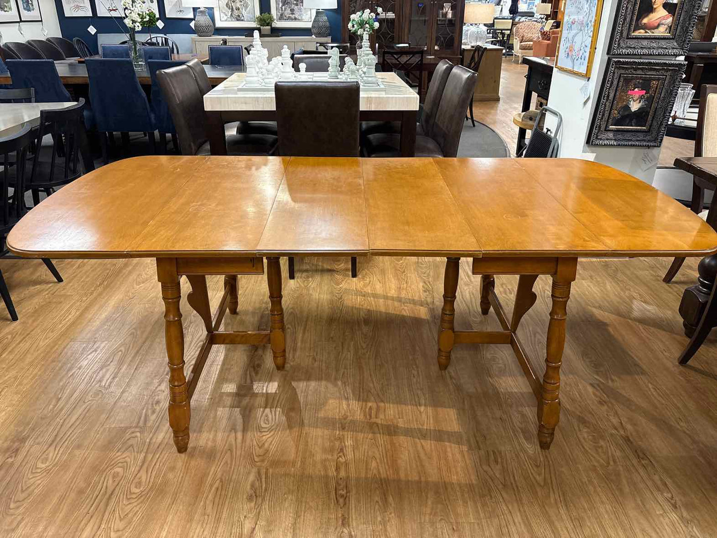 Walter of Wabash Colonial Maple Drop Leaf Dining Table