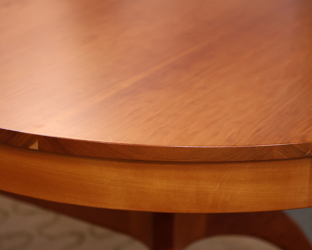 Oval Cherry Dining Table with Leaves