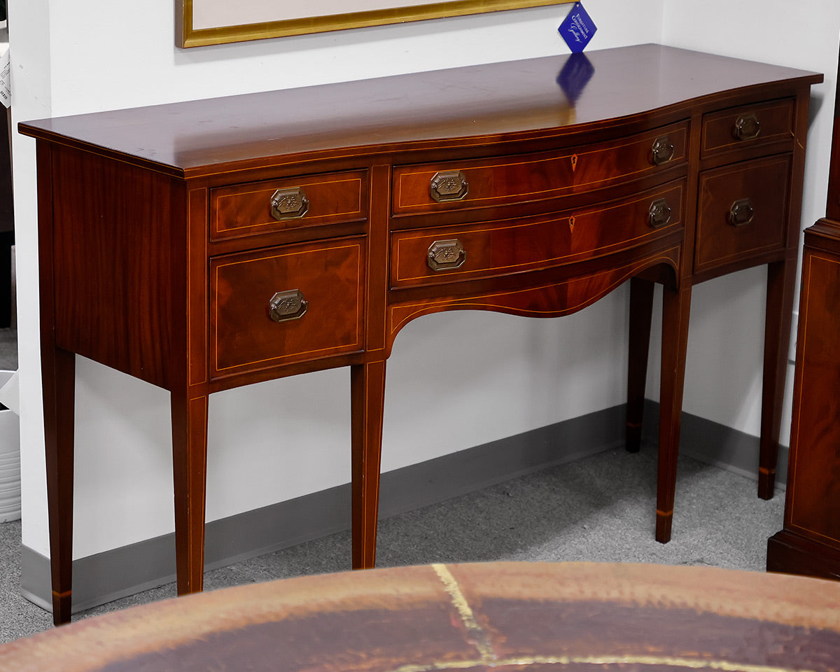 Bow Front Sheraton Style Credenza