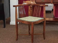 Edwardian  Period 1895-1905 Inlaid Corner Chair