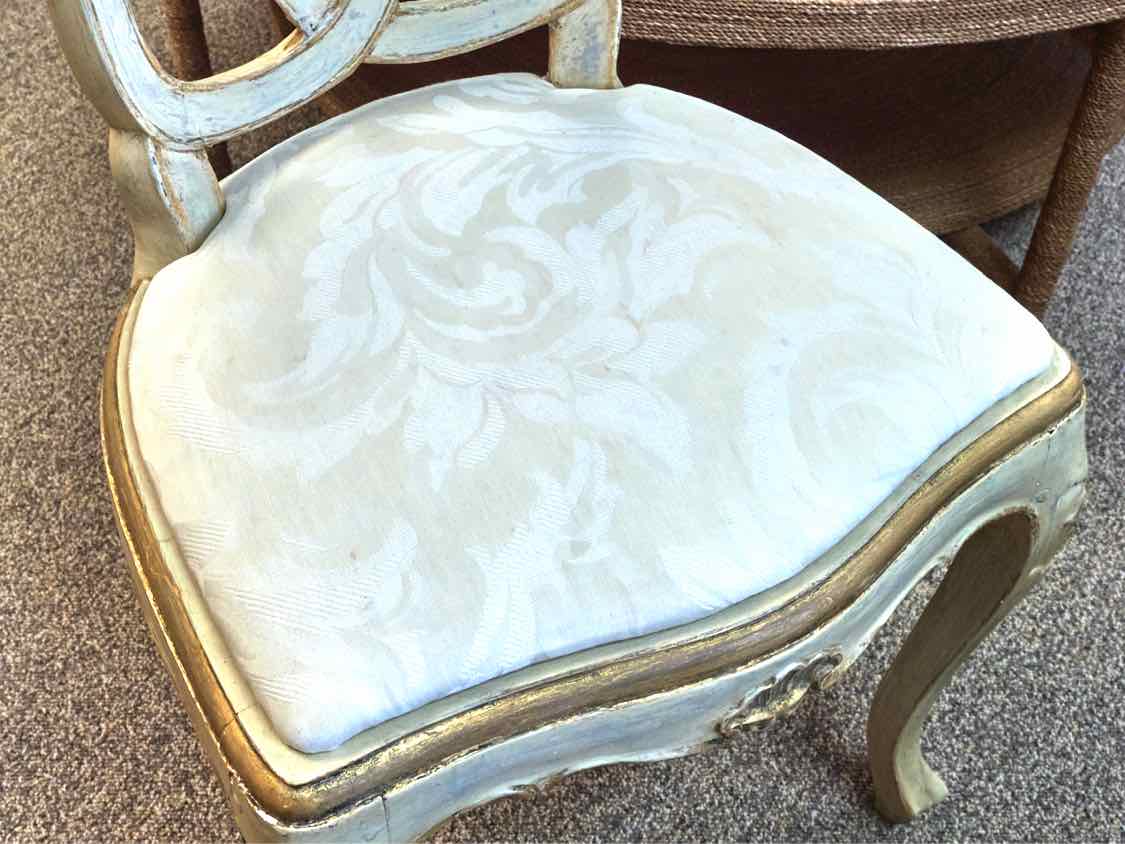 Pair of Rustic Cream Side Chairs