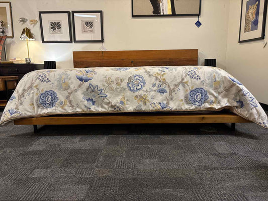 Crate & Barrel 'Atwood' Rustic King Platform Bed
