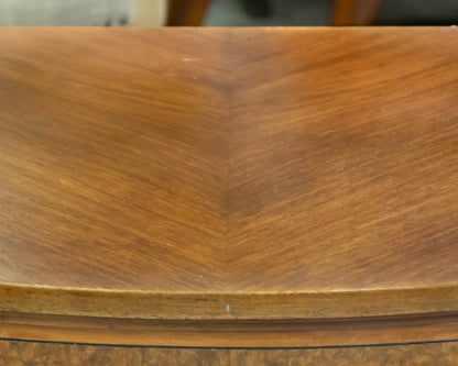 Pooley Furniture Company Upscale 1920's "Radio Desk" In Inlaid Burl Wood Finish