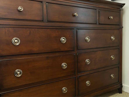 West Brothers Furniture 9 Drawer Chest in Mahogany Finish