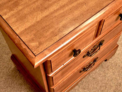 Broyhill Maple 2 Drawer  Nightstand