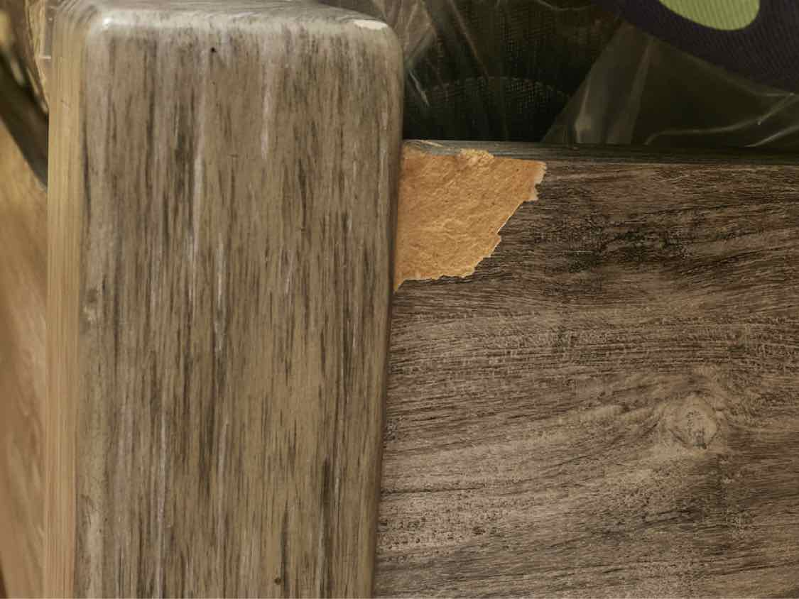 Ashley Furniture  Driftwood Finish Touch Reading Light Twin Bed