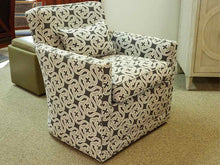 Robert Allen Swivel Club Chair in Grey