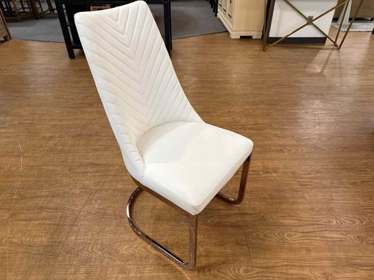 Set Of 4 White Dining Chairs
