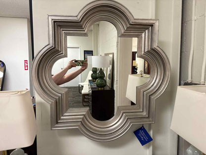 Silver Quatrefoil Wall Mirror