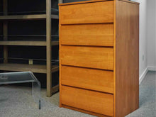 Maple Chest w/ 5 Recessed Pull Drawers