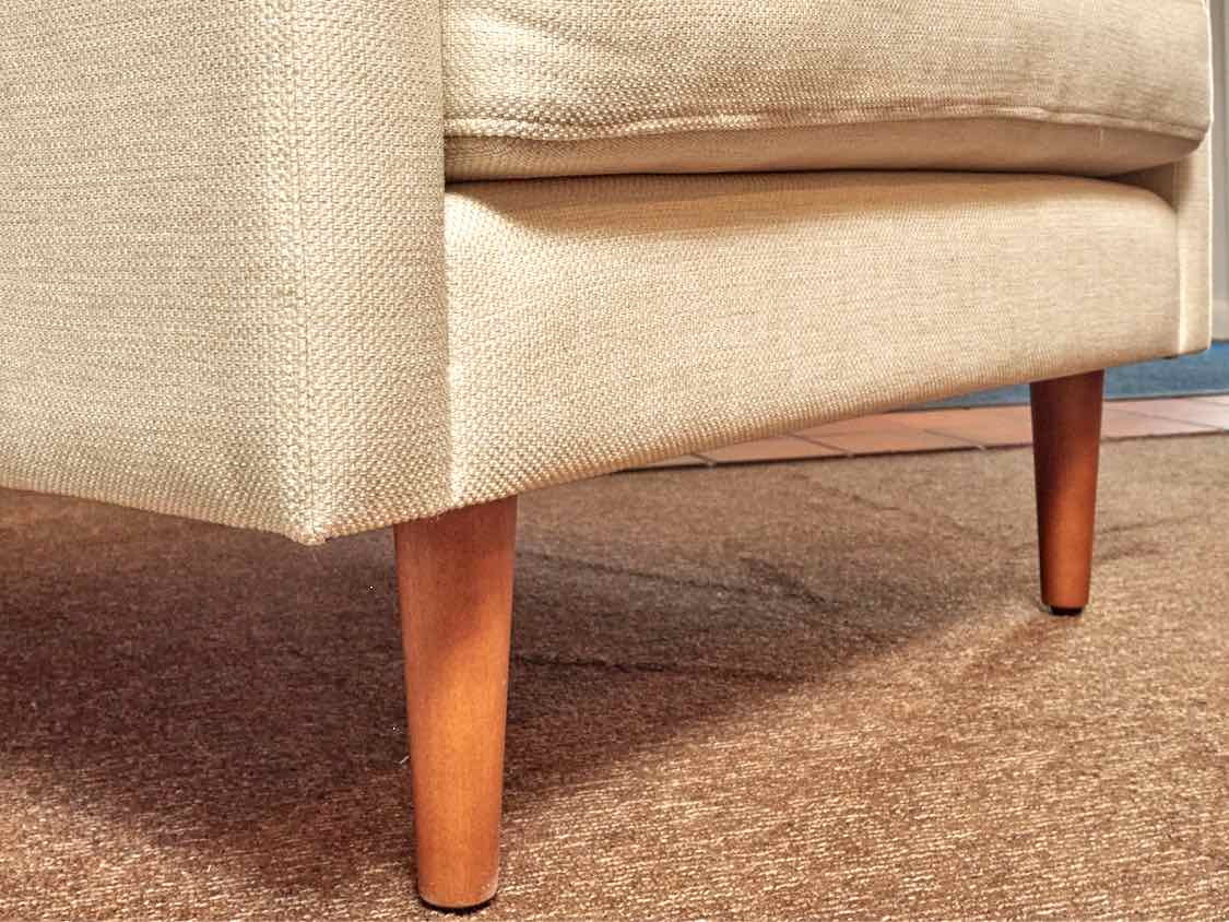 Anton 'Limestone'  Linen & Cotton Lounge Chair