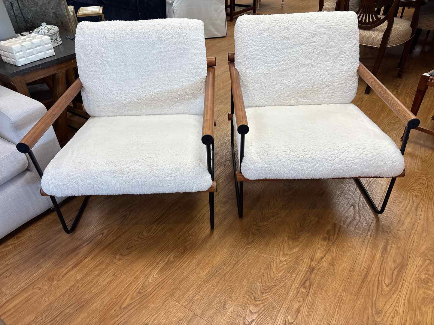 West Elm Pair of 'Ross' Chairs