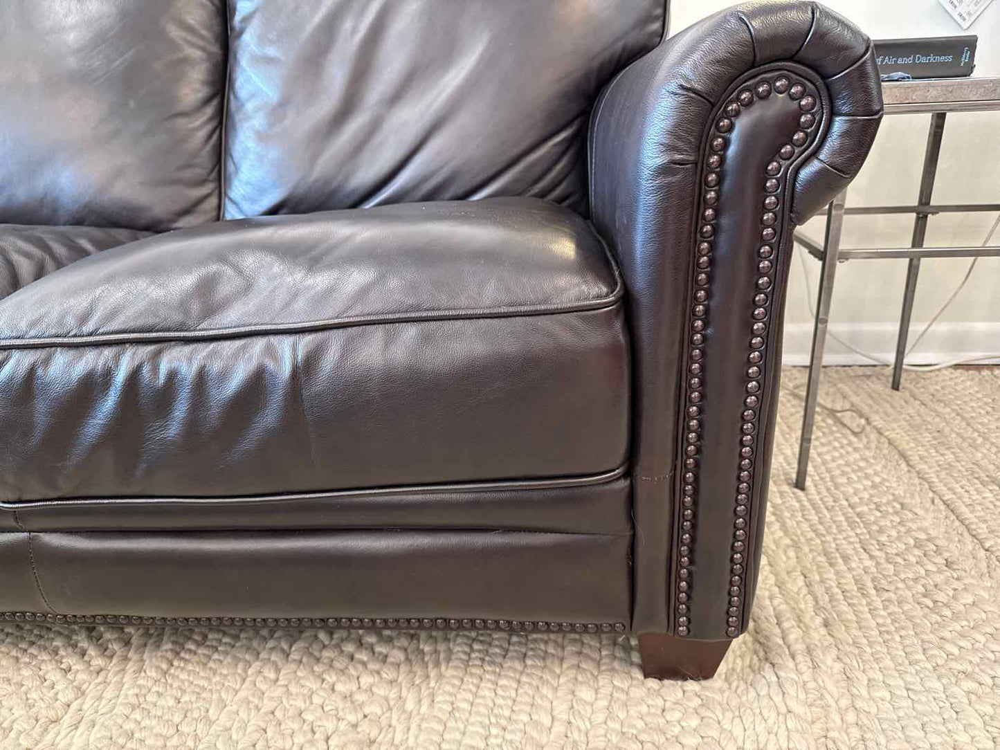 Futura 'Cordovan' 2- Piece Leather L Sectional