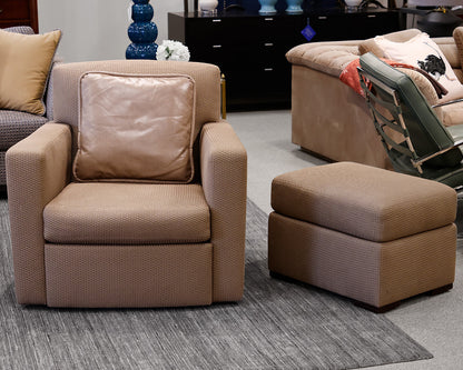 Holly Hunt Chair and Ottoman