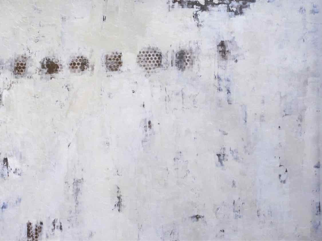Cream and Brown Abstract Canvas Print