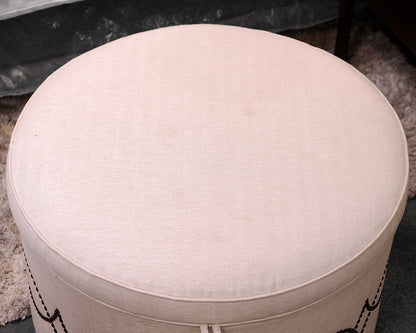 Caracole Round Storage Ottoman