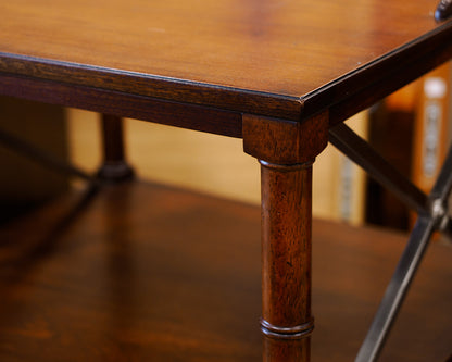Pair Ethan Allen 'Eugene' Mahogany Nightstands