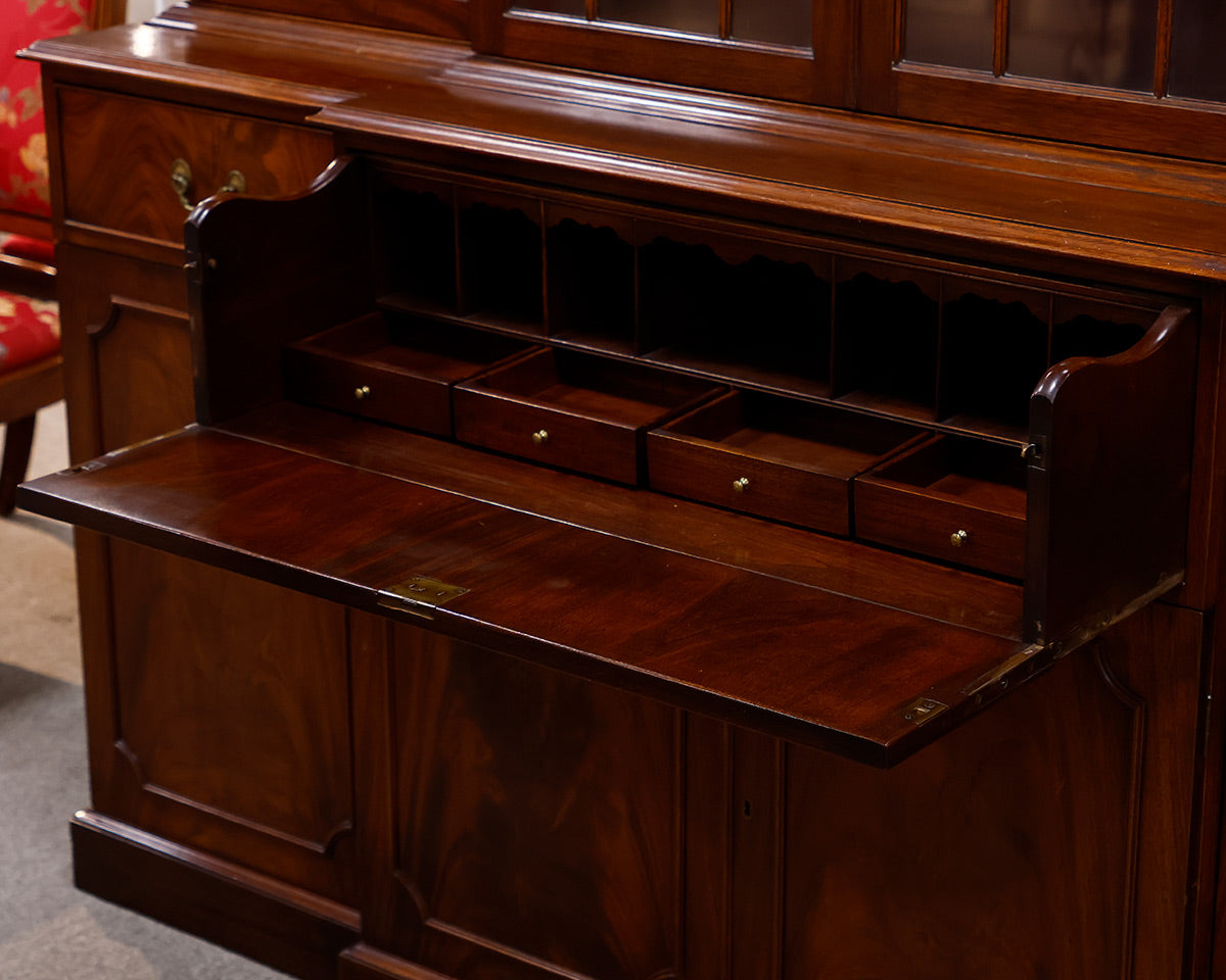 Mahogany Breakfront China Cabinet