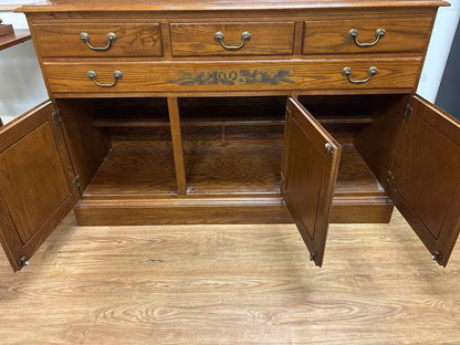 Hitchcock 2-Piece Oak China Cabinet