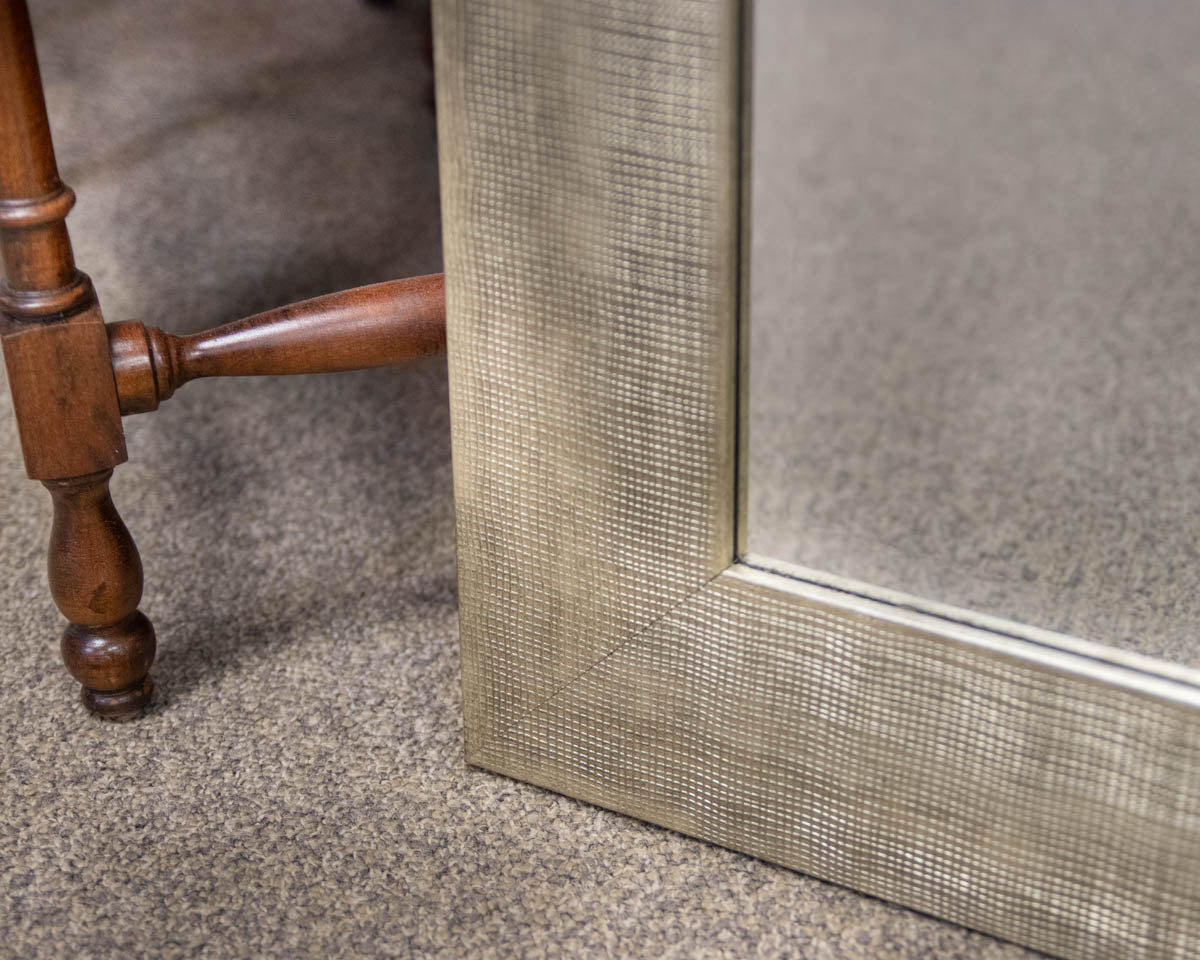 Weave Texture Gold Frame Mirror