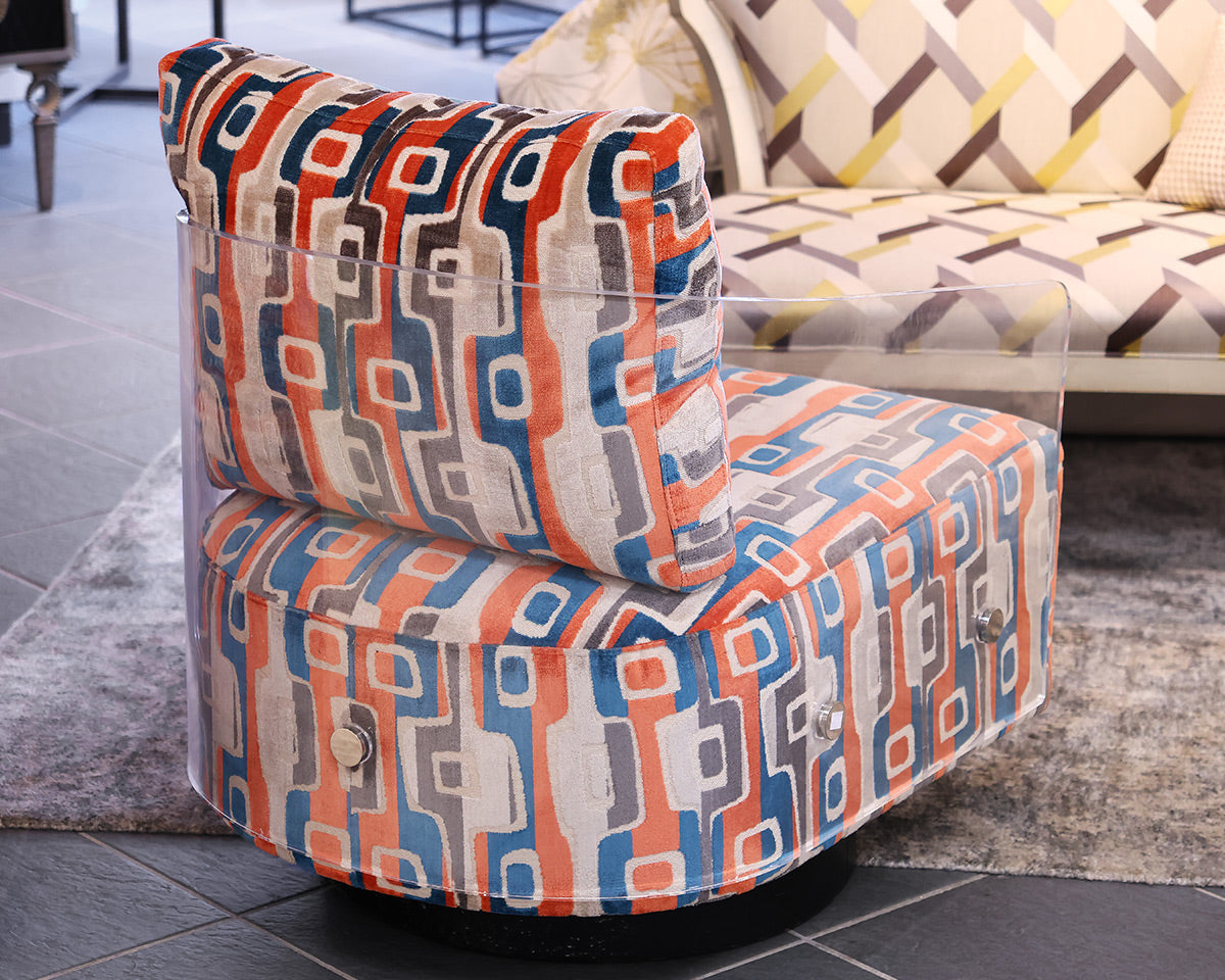 Pair of Mitchell Gold + Bob Williams Contemporary Swivel Chairs