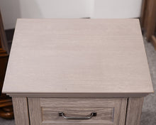 Pottery Barn Hampton Brushed Fog Nightstand