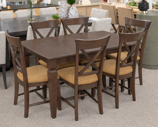 Canadel Expanding Dining Table & Set of 6 Chairs