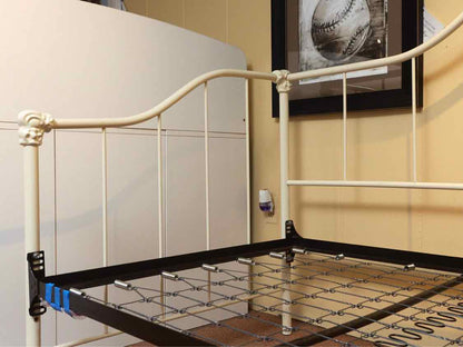 Cream Finish Metal Twin Day  Bed