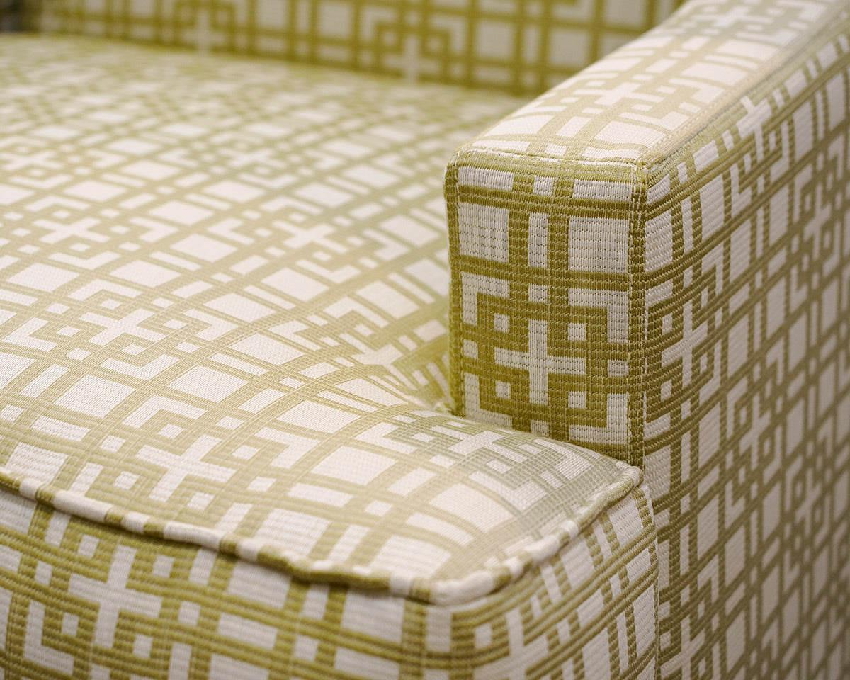 Pair of Ethan Allen Geometric Chairs