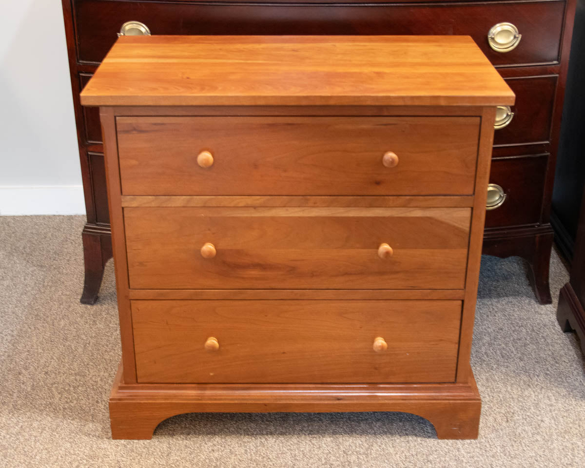Three Drawer Cherry  Nightstand