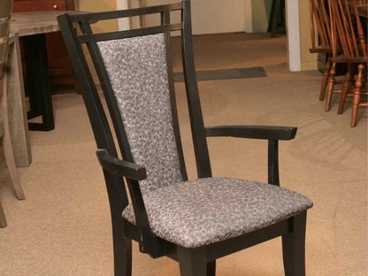 Saloom Glass Top Black Finish Base Table &  6 Chair Set