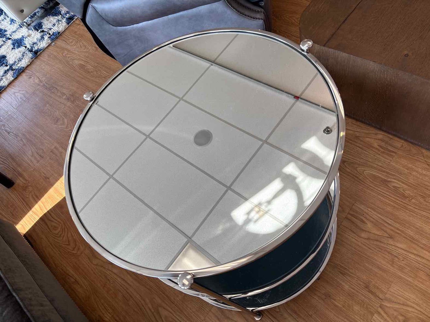 Worlds Away 3-Tier Side Table