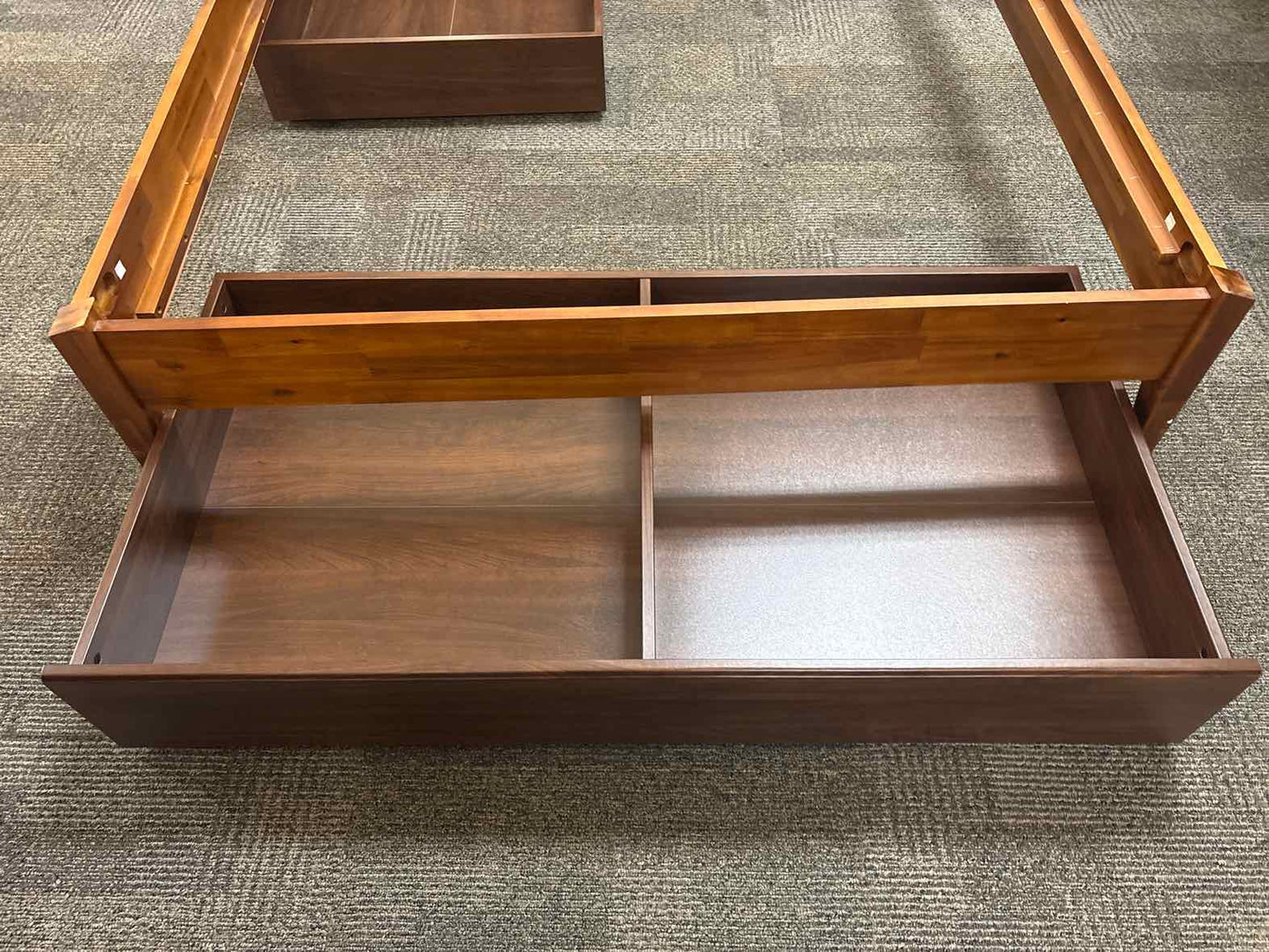 Low-Profile Full Platform Bed w/ Storage