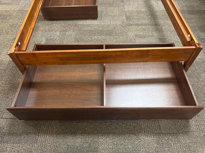 Low-Profile Full Platform Bed w/ Storage