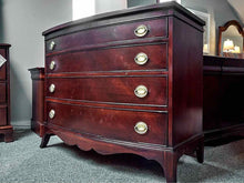 Mahogany Bow Front 4 Drawer Chest
