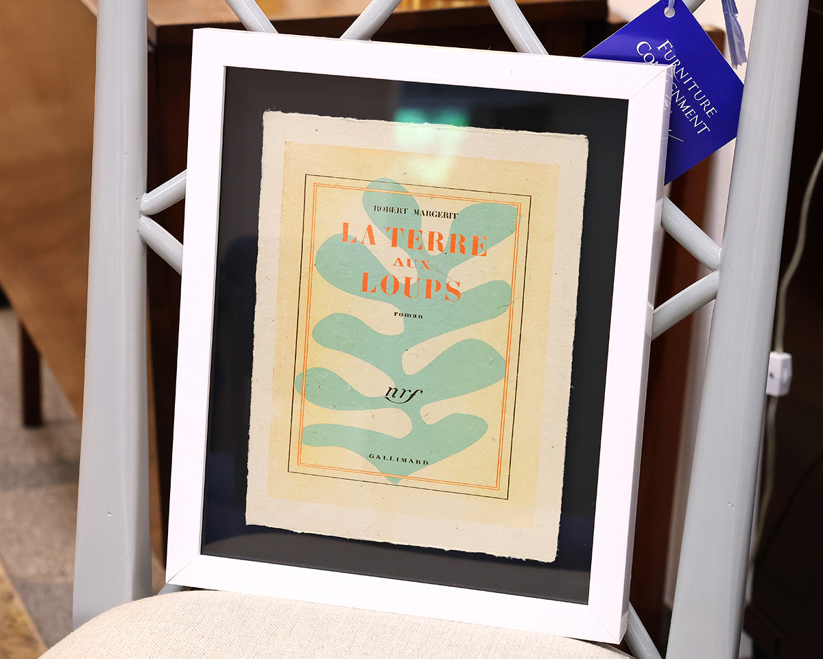 "Lepal IIC" Float Mount Vintage Modern Print in Black Frame