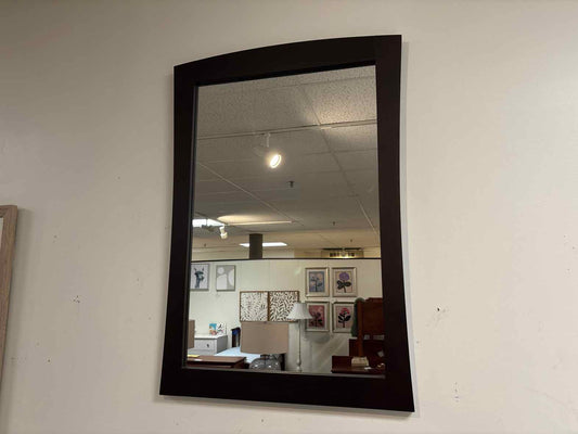 Circle Furniture Wall Mirror in Espresso