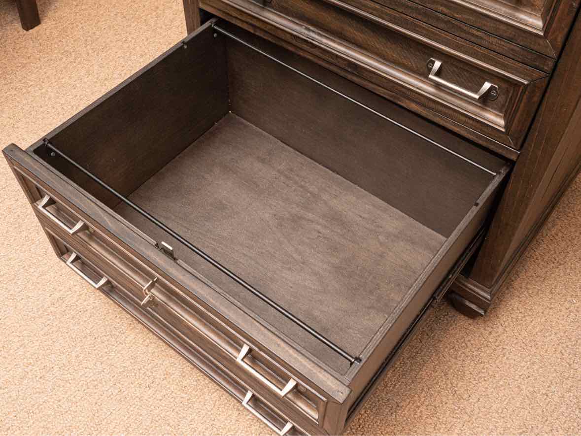 Driftwood Charcoal Fiinsh 2 Drawer Lateral File Cabinet