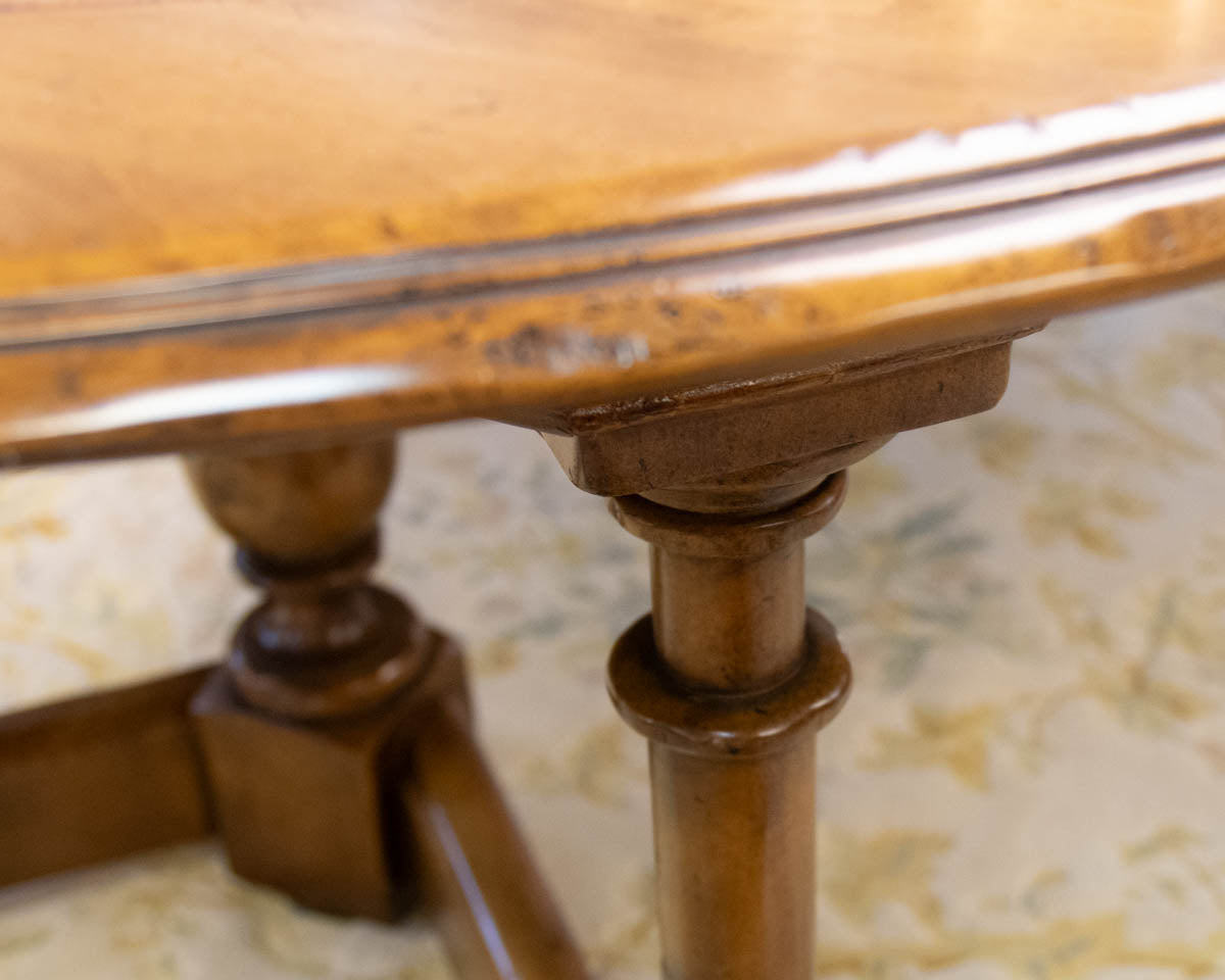 Baker Alderwood Dining Table with Yew Wood Inlay